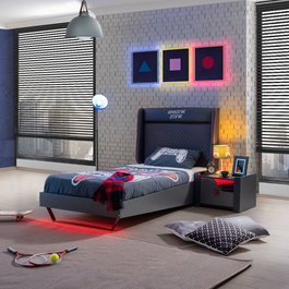 Hanah Home Somier individual Gaming Zone Antracita